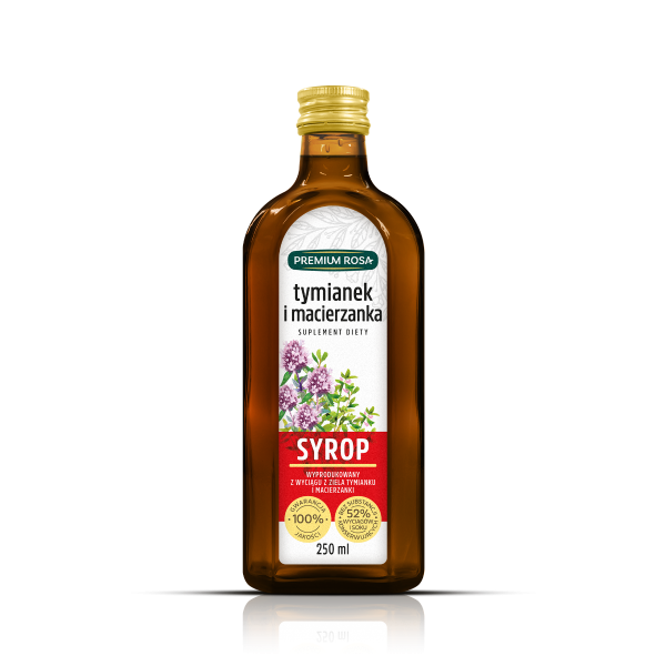 Syrop z tymianku i macierzanki - Suplement diety, zdrowy syrop, naturalny syrop 