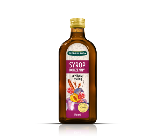 Syrop korzenny ze śliwką i maliną