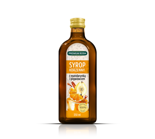 Syrop korzenny z mandarynką i pigwowcem