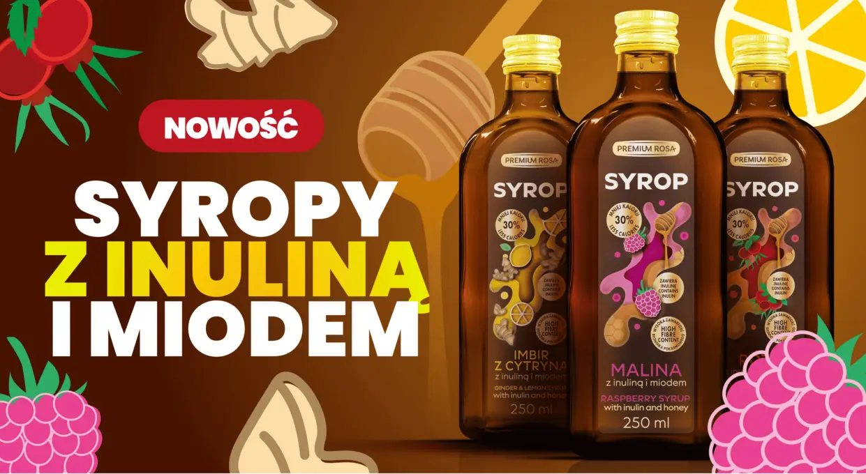 Syropy z inuliną i miodem